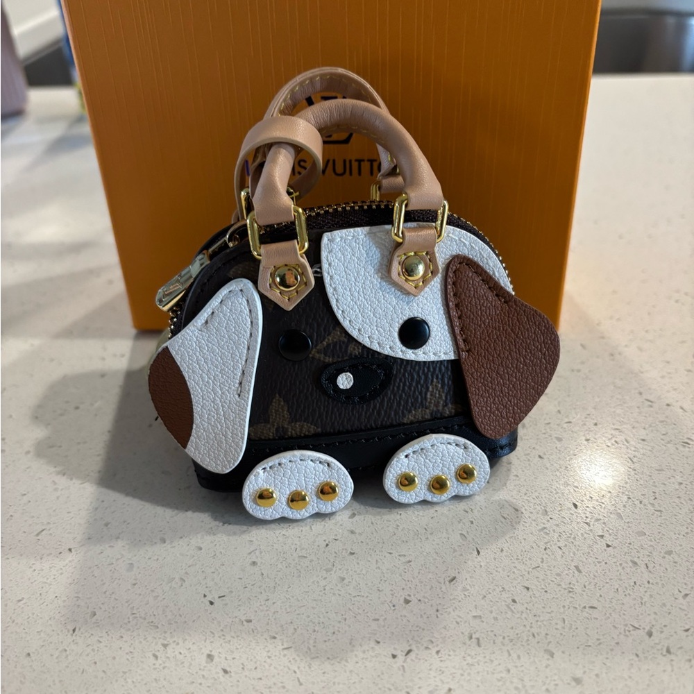 Mini Dog shaped bag accessory or change purse.